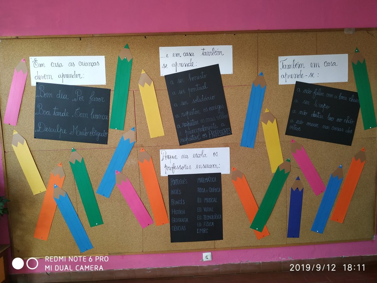 Receção aos alunos do 5ºano